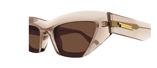 Bottega Veneta BV1219S 003 Nude/Brown Cat Eye Women's Sunglasses