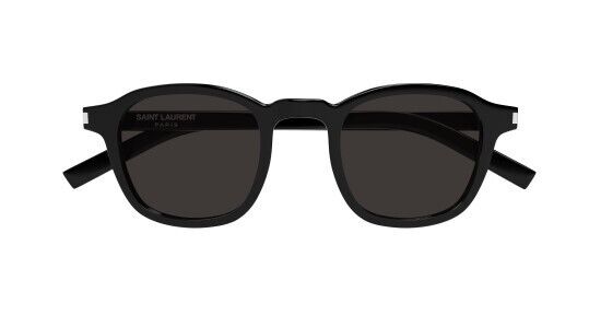 Saint Laurent SL 549 Slim 001 Black/Black Square Men's Sunglasses