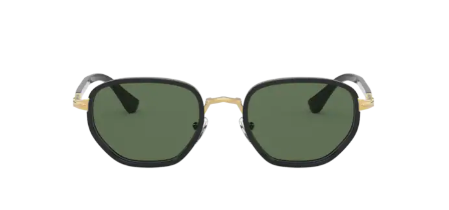 Persol 0PO 2471S 109758 Gold & Black/Green Polarized Men's Sunglasses
