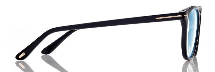 Tom Ford FT5795-K-B 001 Shiny Black Round Men's Eyeglasses