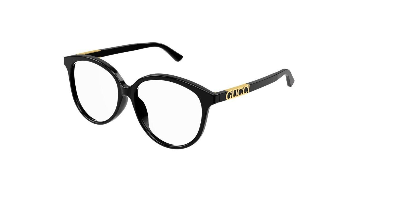 Gucci GG1194OA 001 Black with Gucci Bold Logo Soft Cat-Eye Women's Eyeglasses