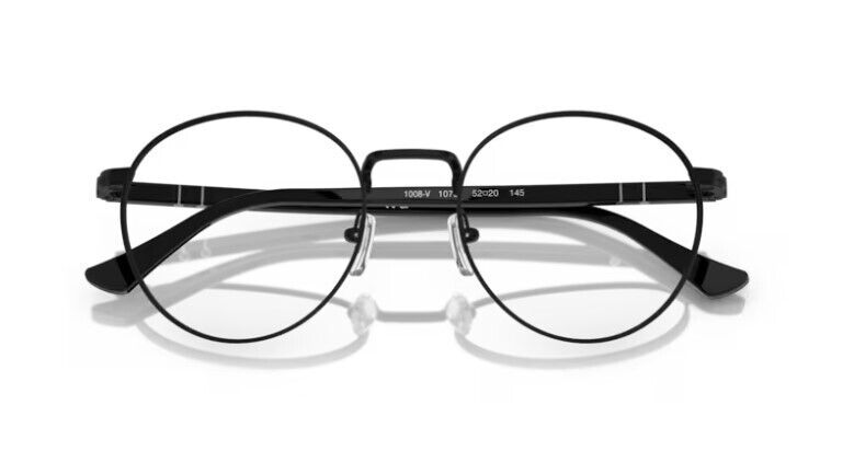 Persol 0PO1008V 1078 Black/Black Round Unisex Eyeglasses