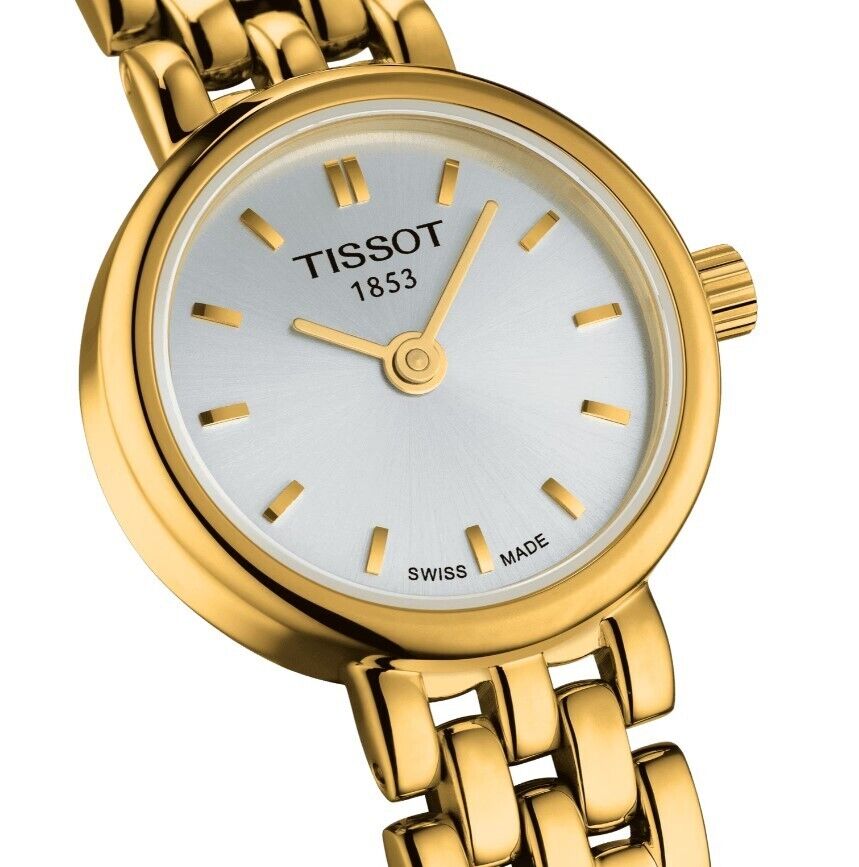 Tissot T Lady Silver Dial Gold Stainless Steel Women's Watch T0580093303100