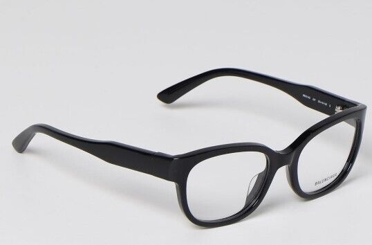Balenciaga BB0214O 001 Black/Black Cat-Eye Full-Rim Women's Eyeglasses
