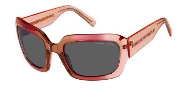Marc Jacobs MARC-574/S 092Y/IR Red-Pink/Grey Square Women's Sunglasses