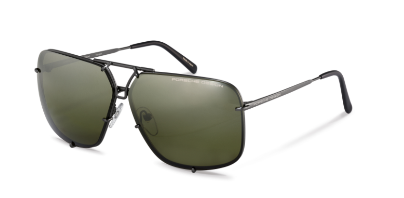 Porsche Design P 8928 A Dark Gunmetal/Green Polarized Sunglasses