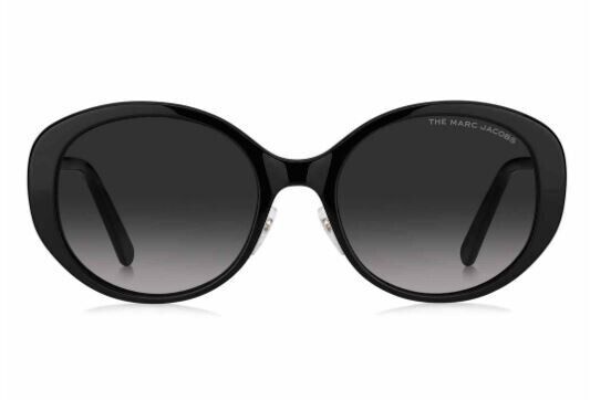 Marc Jacobs MARC-627/G/S 0807/90 Black/Grey Gradient Oval Women's Sunglasses