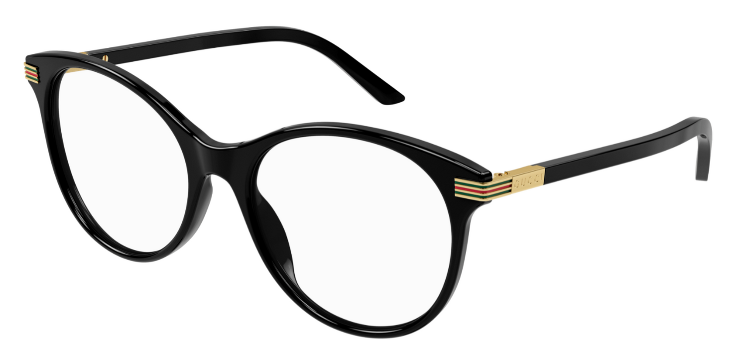 Gucci GG1450O 001 Black Round Women's Eyeglasses