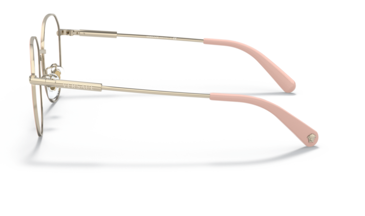 Versace 0VE1282D 1469 Pale gold/pink Women's Round Eyeglasses