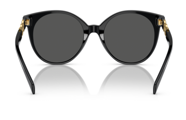 Versace VE4442F GB1/87 Black/Dark Grey Round Women's Sunglasses