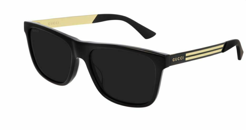 Gucci GG0687S 002 Black Polarized Sunglasses