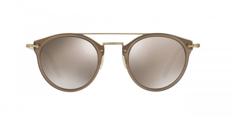 New Oliver Peoples OV 5349 S 14736G REMICK Taupe/ Gold Mirror Sunglasses