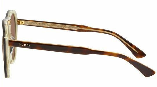Gucci GG 0128S 004 Havana/Brown Rectangle Men's Sunglasses