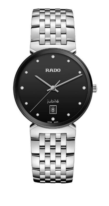 Rado Florence Classic Diamonds Stainless Steel Black Dial Unisex Watch R48912733