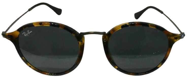 Ray Ban 0RB2447 ROUND/CLASSIC 1158R5 SPOTTED BLUE HAVANA Sunglasses