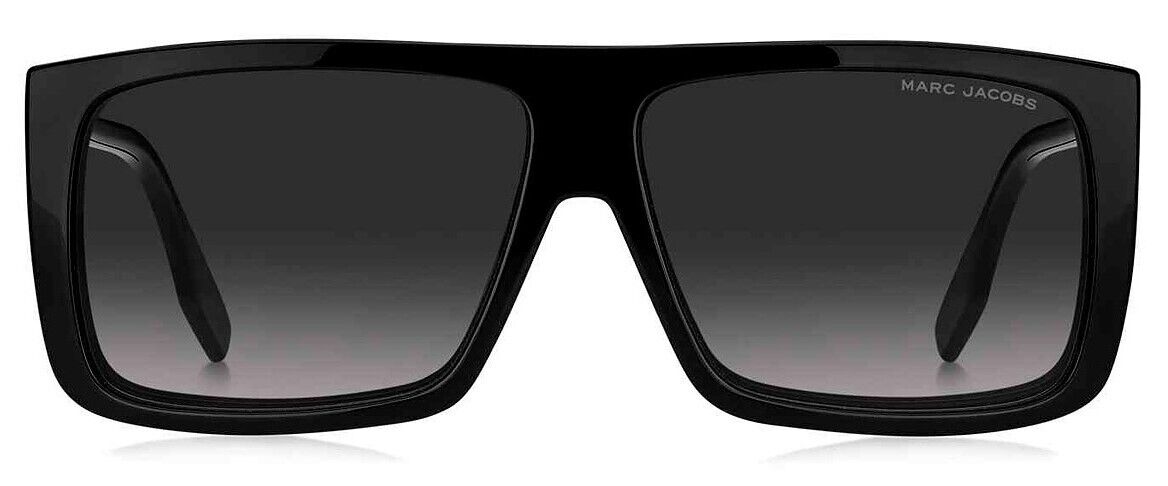 Marc Jacobs MARC-627/CS 0807-9O Black Rectangular Men's Eyeglasses With Clip-ons