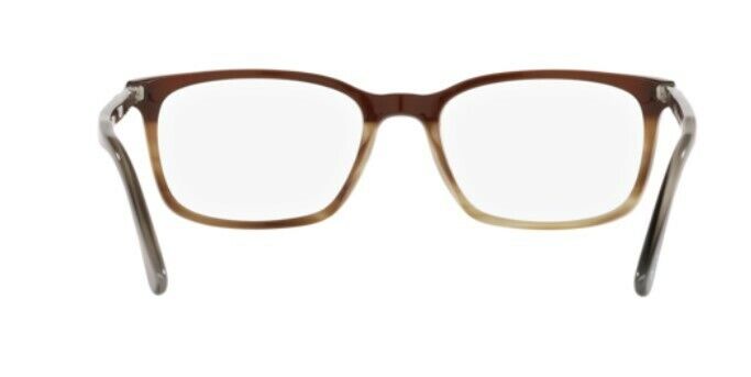 Persol 0PO3189V 1135  Striped Brown/Grey/Black / Silver Square Men's Eyeglasses