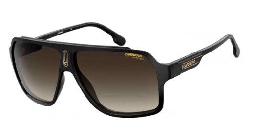 Carrera 1030/S 0807/HA Black/Brown Gradient Rectangle Men's Sunglasses