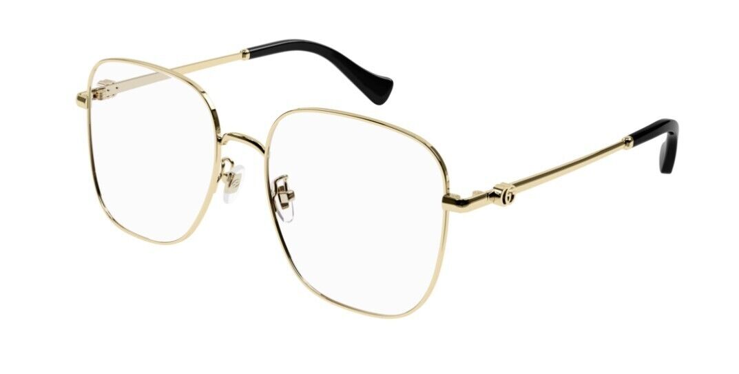 Gucci GG1144O 001 Gold Square Women's Eyeglasses