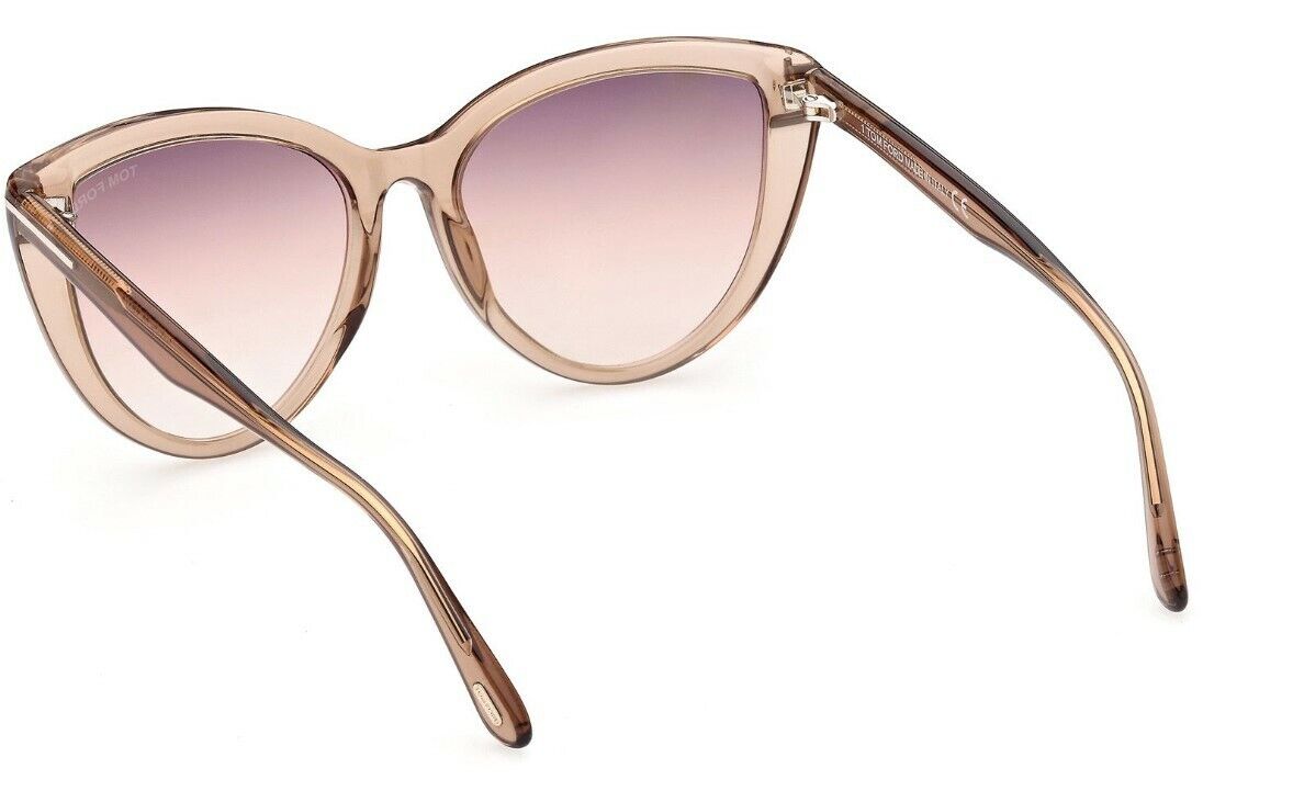 Tom Ford FT0915 Isabella-02 45G Shiny Rose Champagne/Gradient Brown Sunglasses