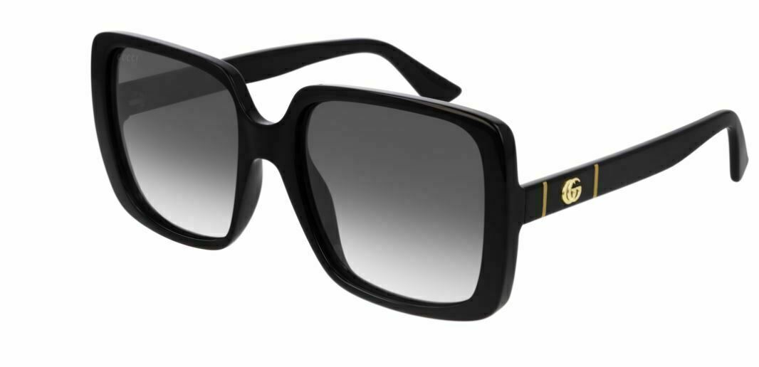 Gucci GG0632S 001 Black/Gradient Square Sunglasses