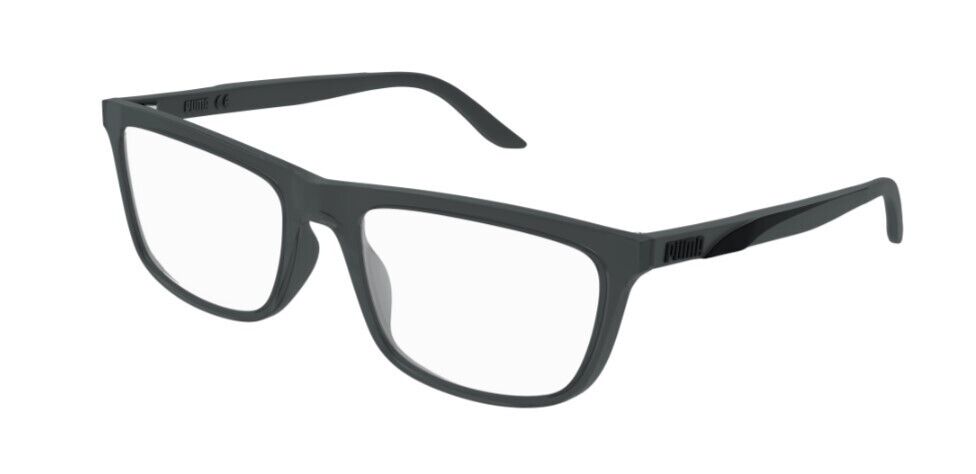 Puma PU0347O 003 Grey-Grey Rectangular Full-Rim Unisex Eyeglasses