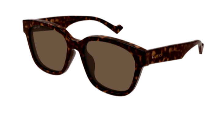 Gucci GG1430SK 002 Havana/Brown Square Men's Sunglasses