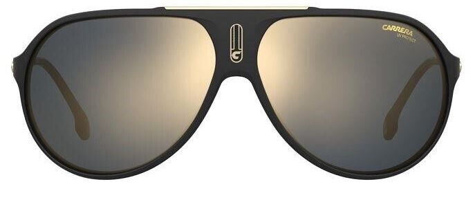 Carrera Hot 65 0I46/JO Black Gold/Gray Gold Mirrored Women Sunglasses