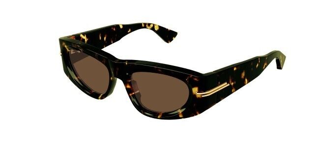 Bottega Veneta BV1144S 002 Havana/Brown Cat Eye Women's Sunglasses