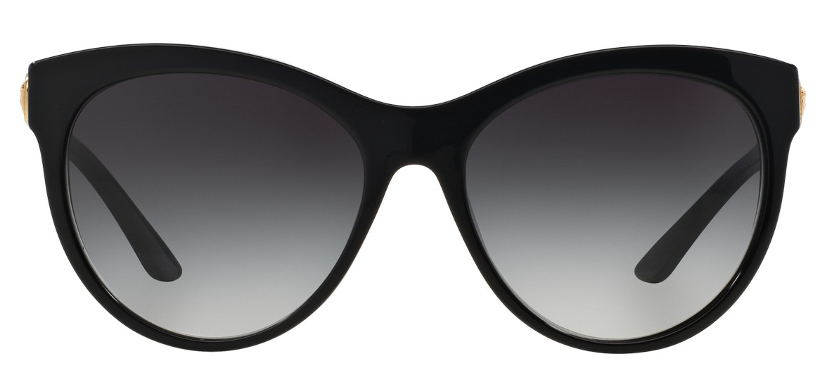 Versace VE4292A GB1/8G Black/Grey Gradient Round Women's Sunglasses