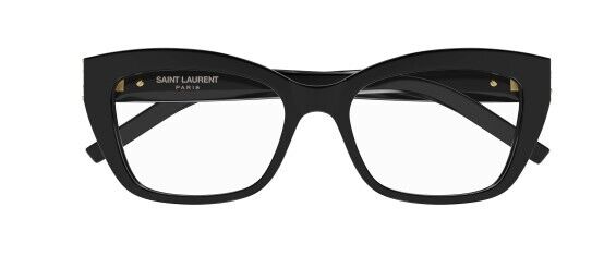 Saint Laurent SL M117 001 Black/Transparent Cat-Eye Women's Eyeglasses
