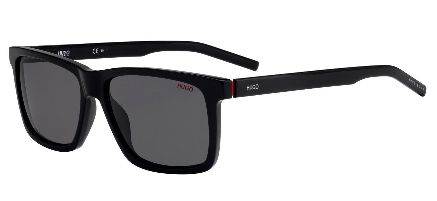 Hugo 1013/S 0OIT/IR Black Red/Gray Blue Sunglasses