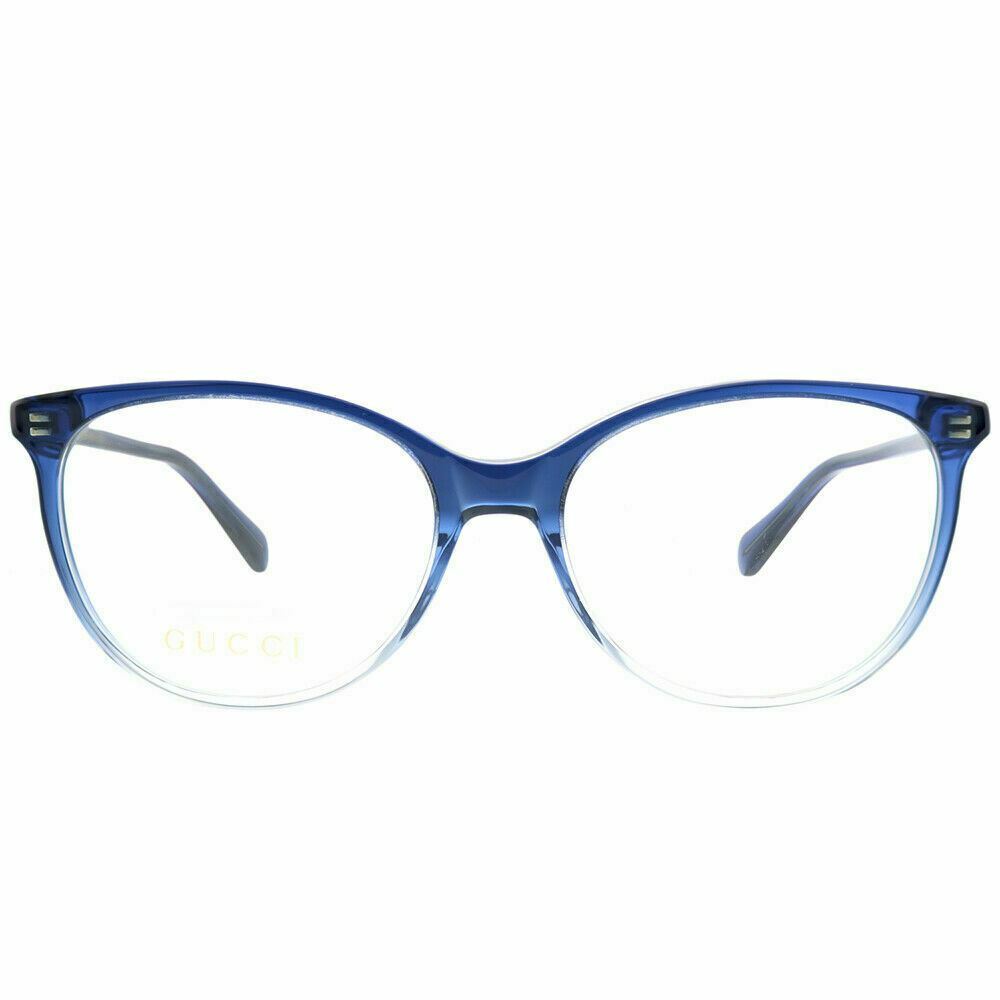 Gucci GG 0550O 004 Blue/Crystal Eyeglasses