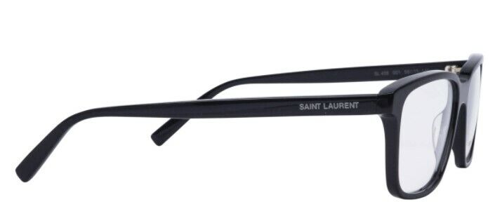 Saint Laurent SL 458 001 Black-Black Full-Rim Rectangle Unisex Eyeglasses