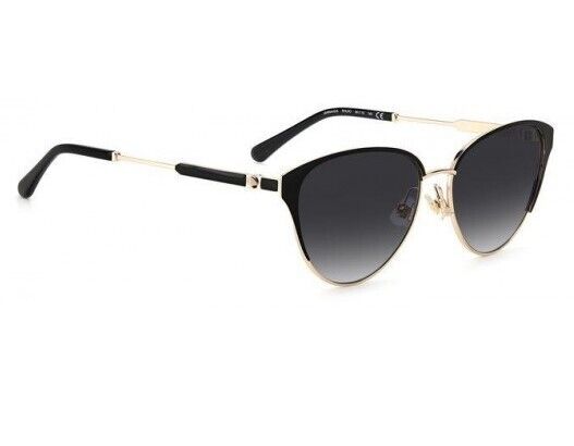 Kate Spade Ianna/G/S 0RHL/9O Gold Black/Grey Shaded Cat-Eye Women's Sunglasses