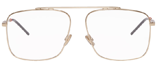 Christian Dior Homme 0220 0J5G Gold Pilot Men's Eyeglasses