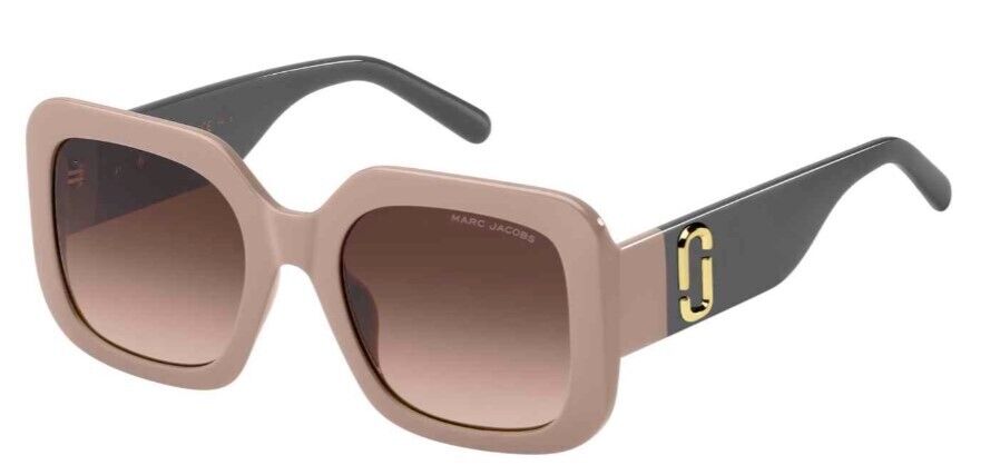 Marc Jacobs MARC-647/S 0690/HA Biege/Brown Gradient Square Sunglasses