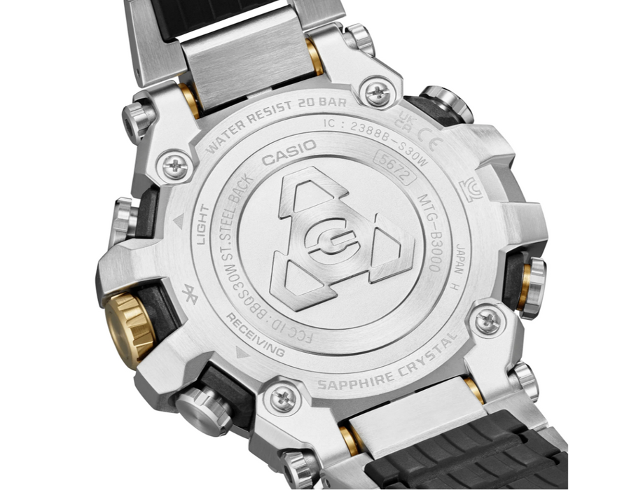 Casio G-Shock Tough Solar Analog Stainless Black Dial Men's Watch MTGB3000D1A9