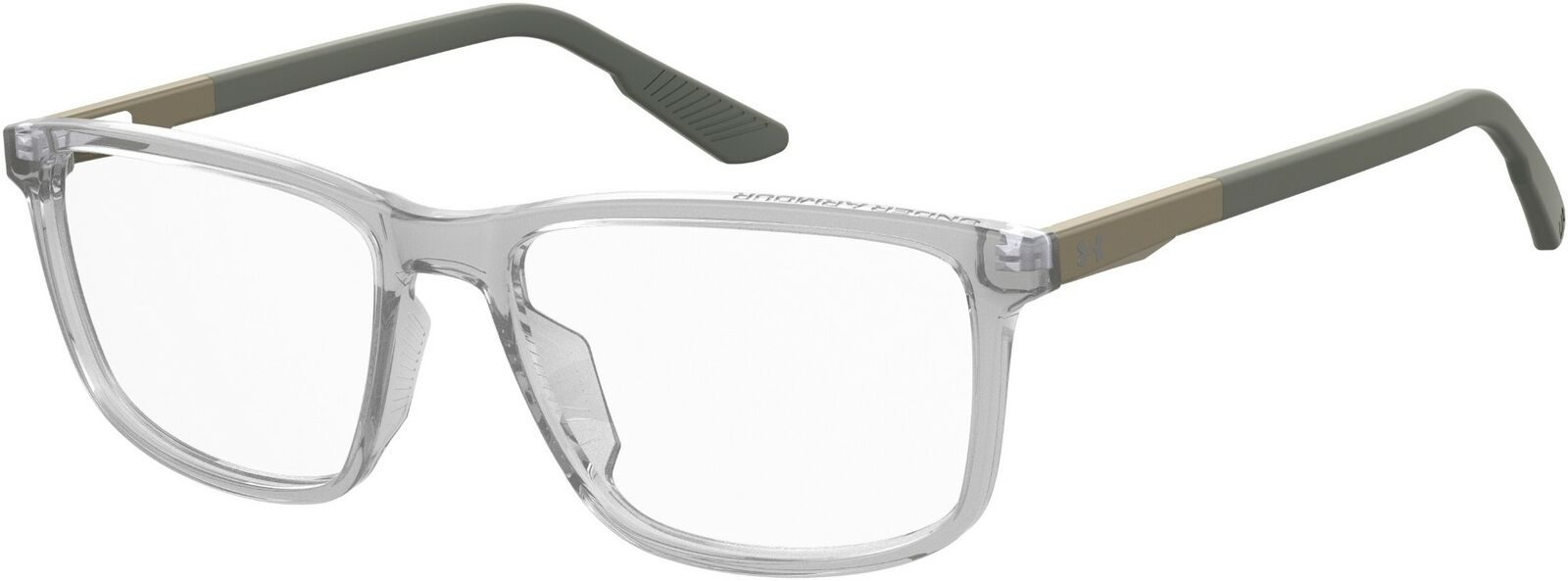 Under Armour Ua 5008/G 0KB7 Crystal Gray Rectangle Men's Eyeglasses