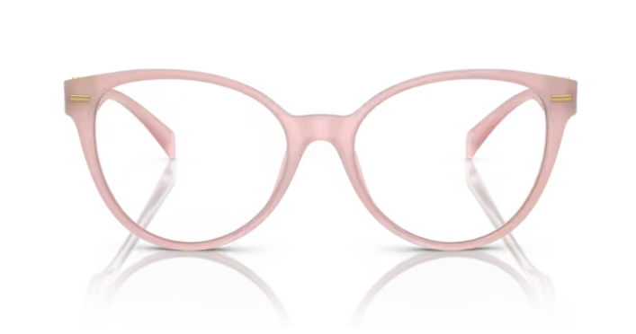 Versace 0VE3334F 5402 Opal pink/ Clear Cat Eye 53mm Women's Eyeglasses