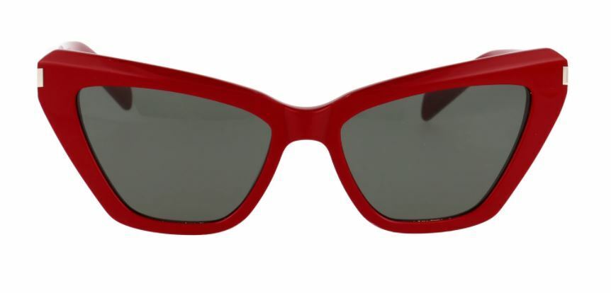 Saint Laurent SL 466 003 Red/Gray Cat-Eye Women Sunglasses