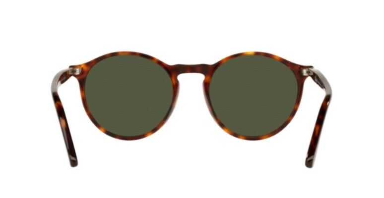 Persol 0PO3285S 24/31 Havana/ Green Round Unisex Sunglasses