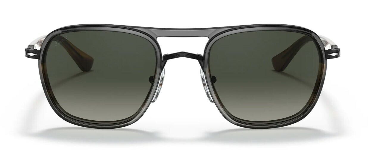 Persol 0PO 2484S 114671 Black Stiped Brown/Grey Gradient Unisex Sunglasses