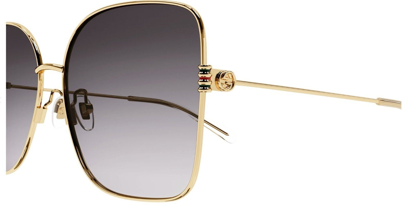 Gucci GG1282SA 002 Gold/Grey Gradient Oversized Women's Sunglasses