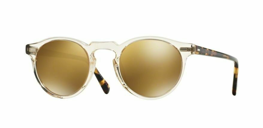 Oliver Peoples OV5217S Gregory Peck Sun 1485W4 Buff/Brown Mirror 50mm Sunglasses