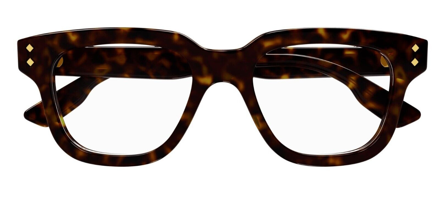 Gucci GG1219O 002 Havana Square Men's Eyeglasses