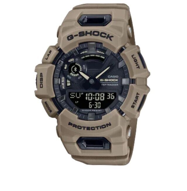 Casio G-Shock G-Squad Analog Digital Shock Resistant Tan Men's Watch GBA900UU-5A