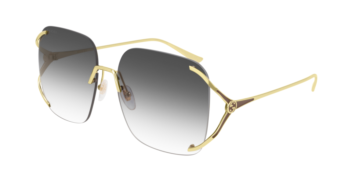 Gucci GG 0646S 001 Gold/Gray Gradient Gradient Sunglasses