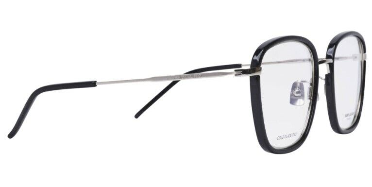 Saint Laurent SL 440/F OPT-001 Black/Silver Plastic/Metal Unisex Eyeglasses