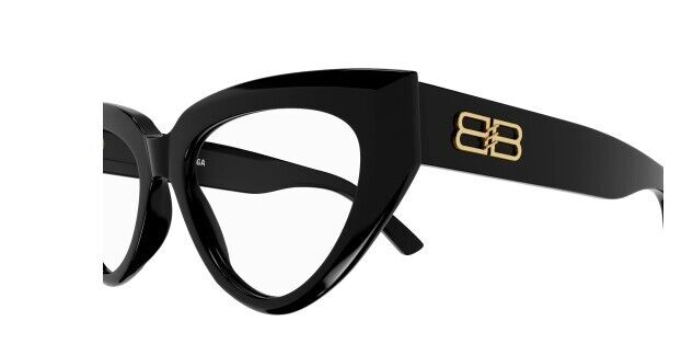 Balenciaga BB0276O 001 Black Cat-Eye Women's Eyeglasses